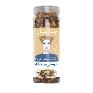 گرانولا بادام زمینی و شیرشکلات چاربان