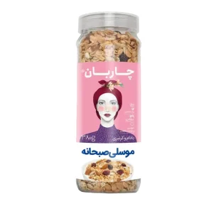 گرانولا بادام و کرنبری چاربان