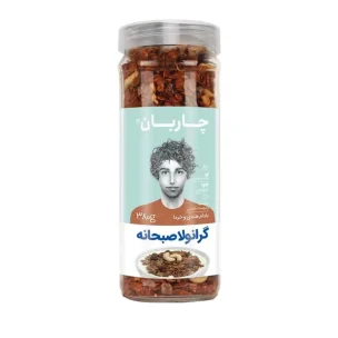 گرانولا بادام‌هندی و حبه خرما چاربان