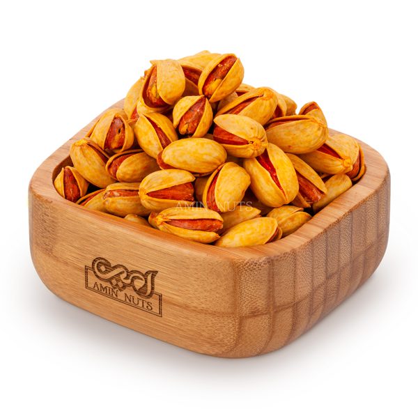 پسته اکبری دست‌چینِ زعفرانی شور