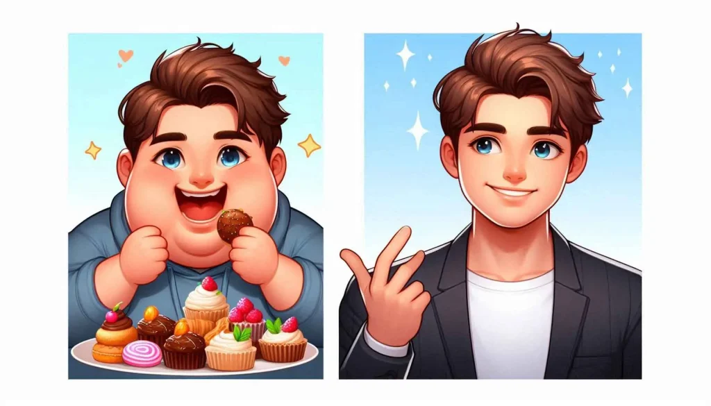 فردی که دراثر مصرف توت خشک لاغر شده است