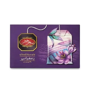 چای سیاه کیسه‌ای زعفران