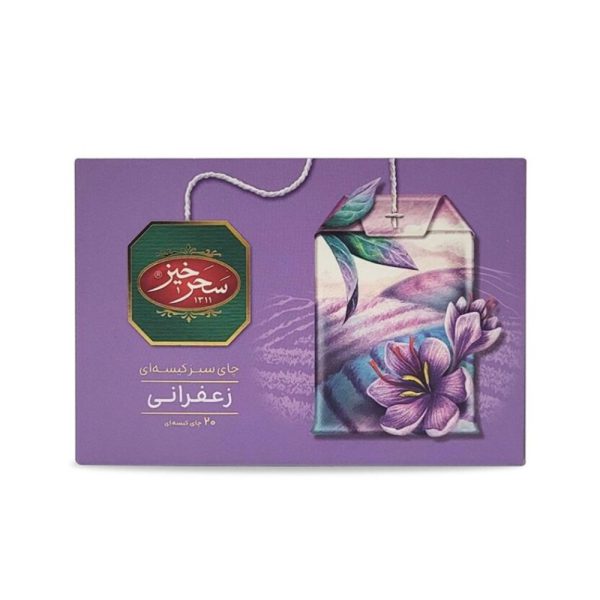 چای سبز کیسه‌ای زعفران