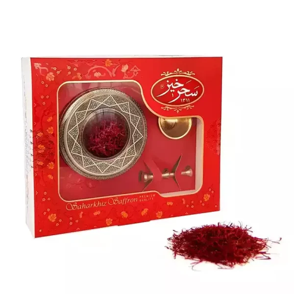 زعفران سرگل خاتم کادویی سحرخیز - 4گرم