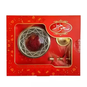 زعفران سرگل ۴ گرم خاتم کادویی