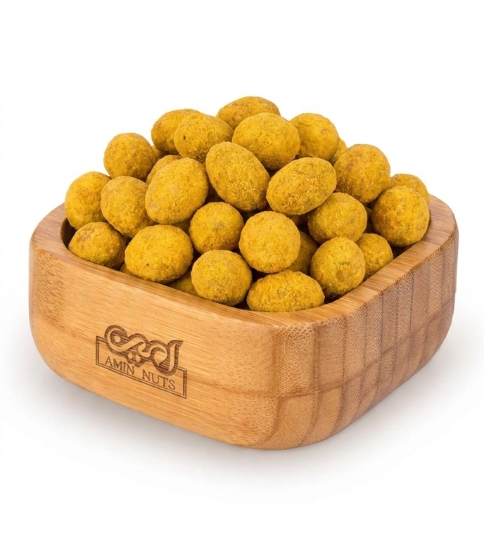 بادام زمینی روکش دار پنیری