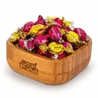 پشمک مخلوط شیری و شکلاتی حاج عبدالله