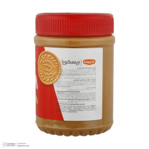 کرم بیسکویت با کره بادام زمینی شیررضا - 400گرم