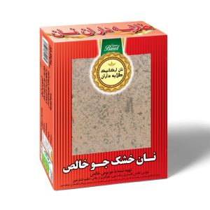 نان خشک جو دو سر طلایه‌داران نان - 500گرم